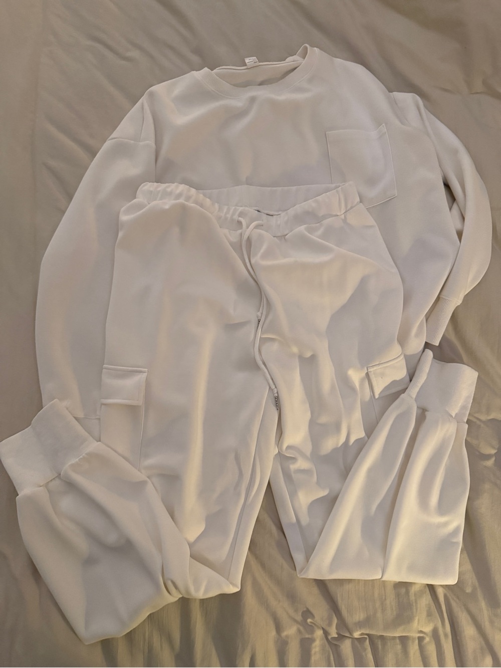 Anrabess white sweatsuit